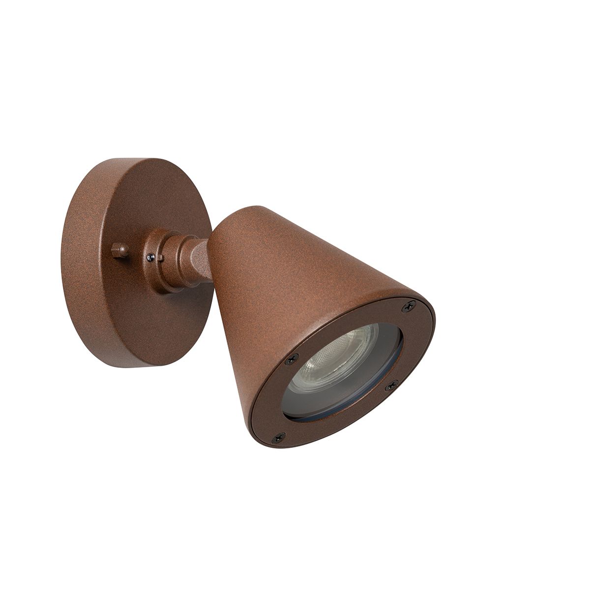 Moderne buiten wandlamp roestbruin IP44 verstelbaar - Ciara