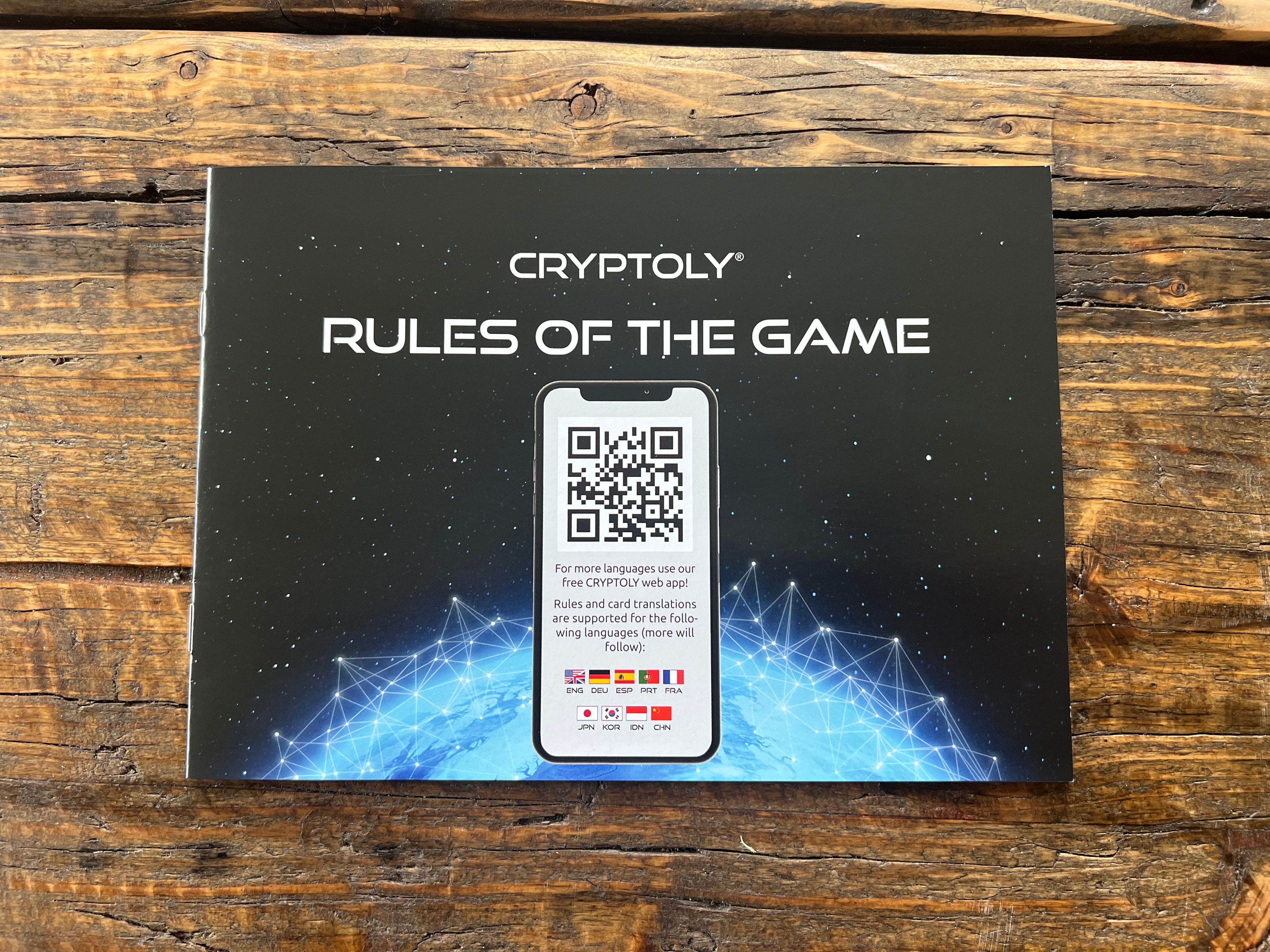 CRYPTOLY - Das Strategiespiel für die ganze Familie! Englische Version für 2-6 Spieler ab 8 Jahren