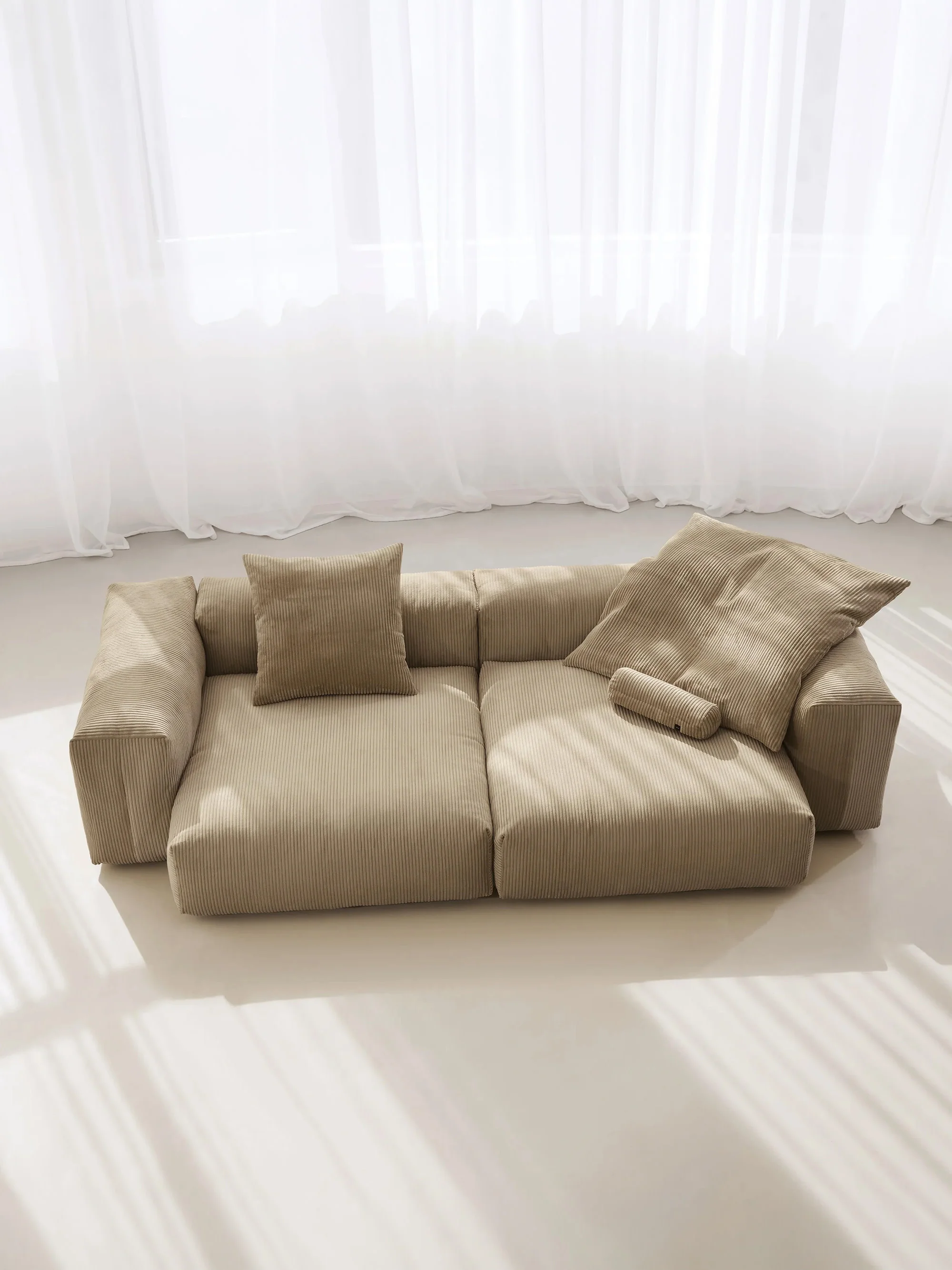 Modulaire bank Vetsak (3-zits) van corduroy