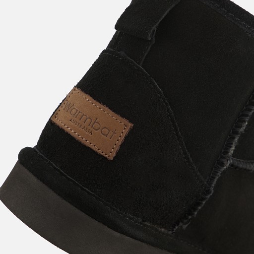 Warmbat Wallyby Gevoerde boots zwart Suede