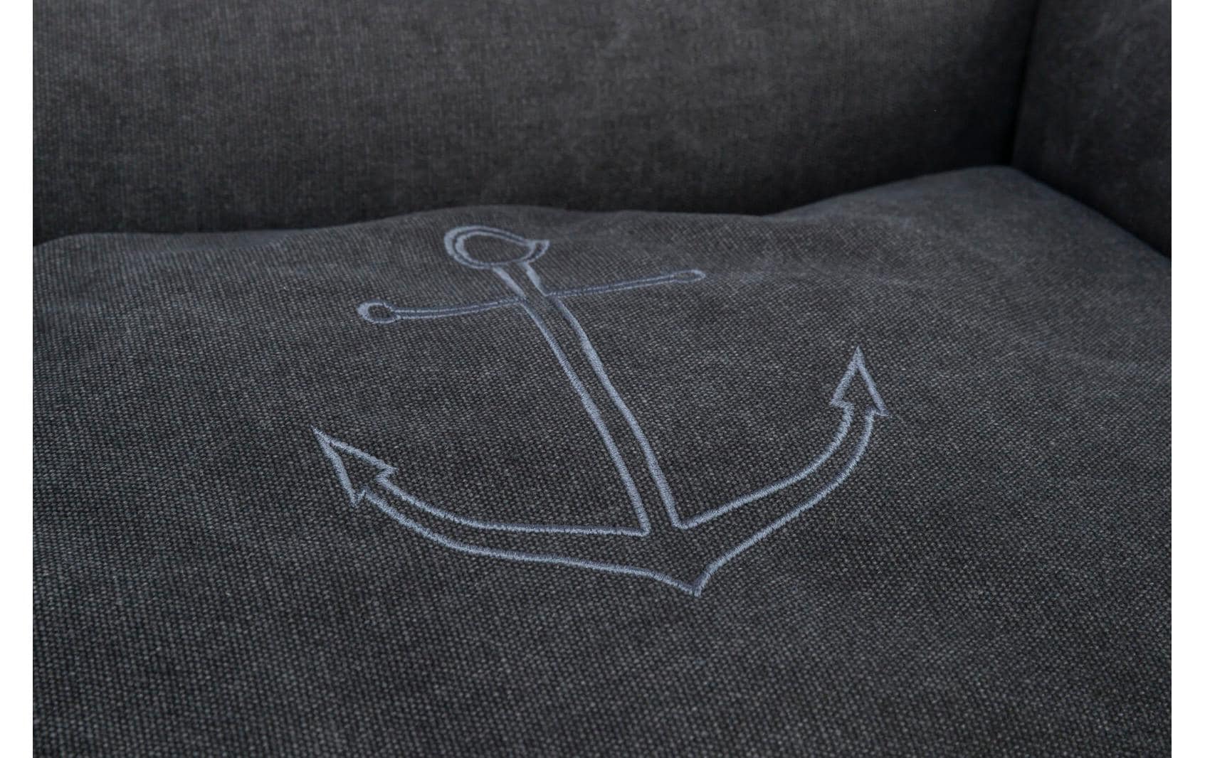 Hunde-Bett BE NORDIC Föhr, 60 × 50 cm, SchwarzHundebett