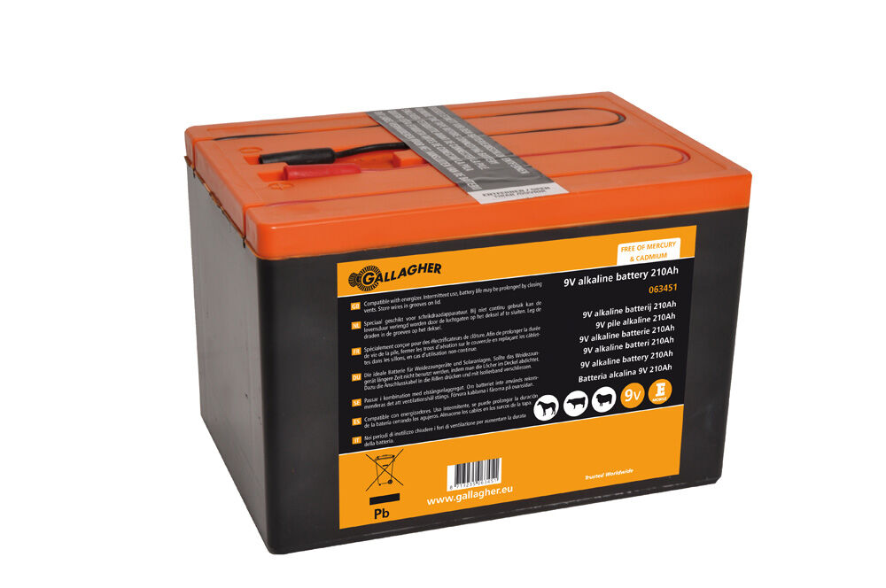 Gallagher Powerpack - Batterij - 16 cm - 9V - 19 cm - 210 Ah