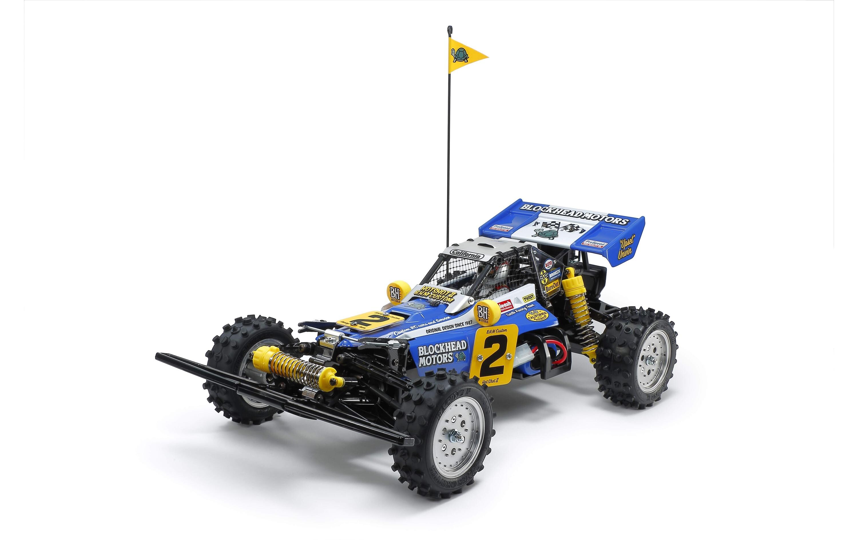 Buggy Hotshot II Blockhead Motors, 4WD, Bausatz, 1:10<br>Überarbeitete version des Tamiya Klassikers «Hotshot»