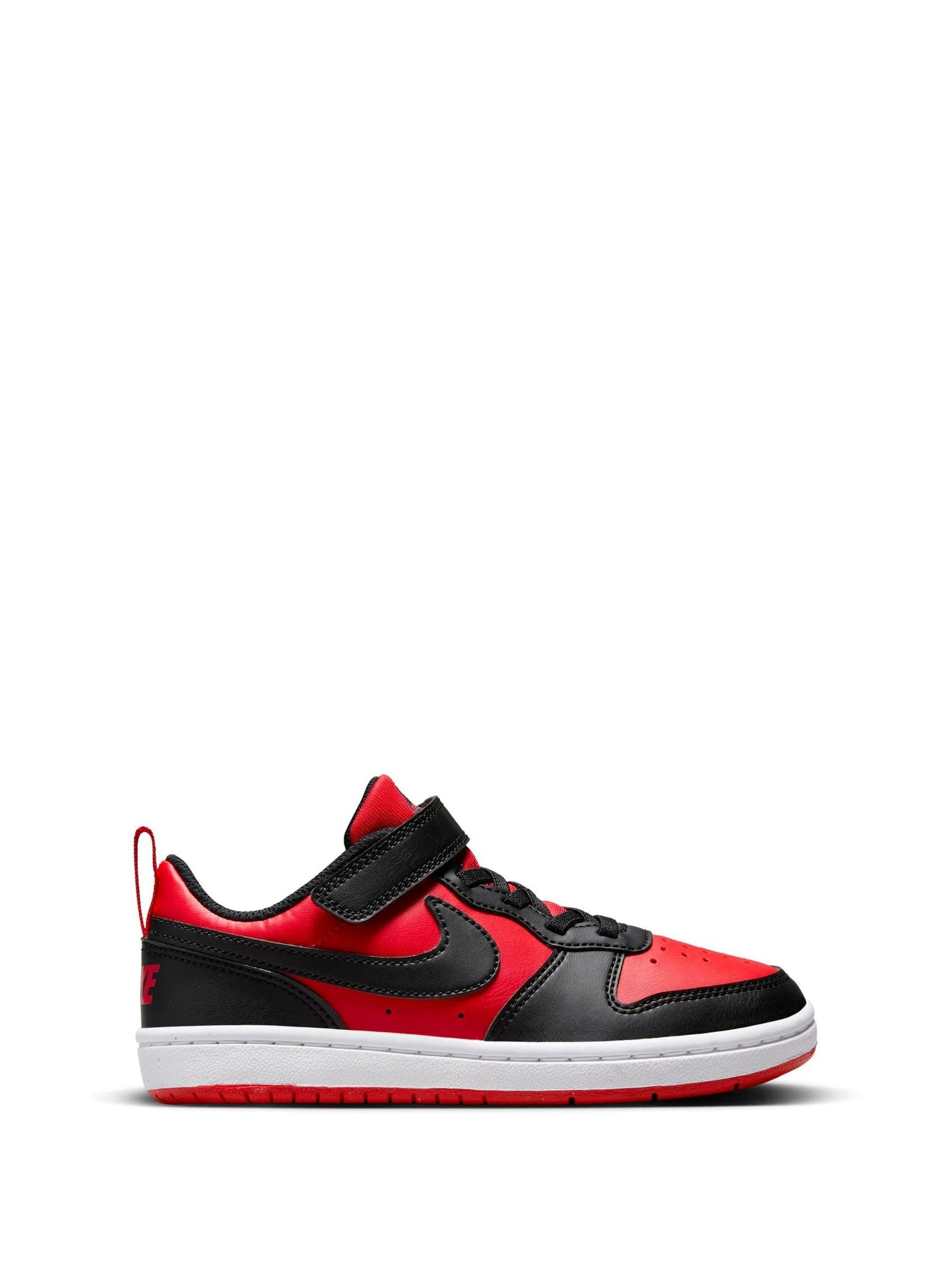 Rood/zwart - Nike - Lage Junior Court Borough Recraft sneakers