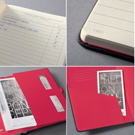 Carnet de notes Conceptum, A5, quadrillé, noir/rouge