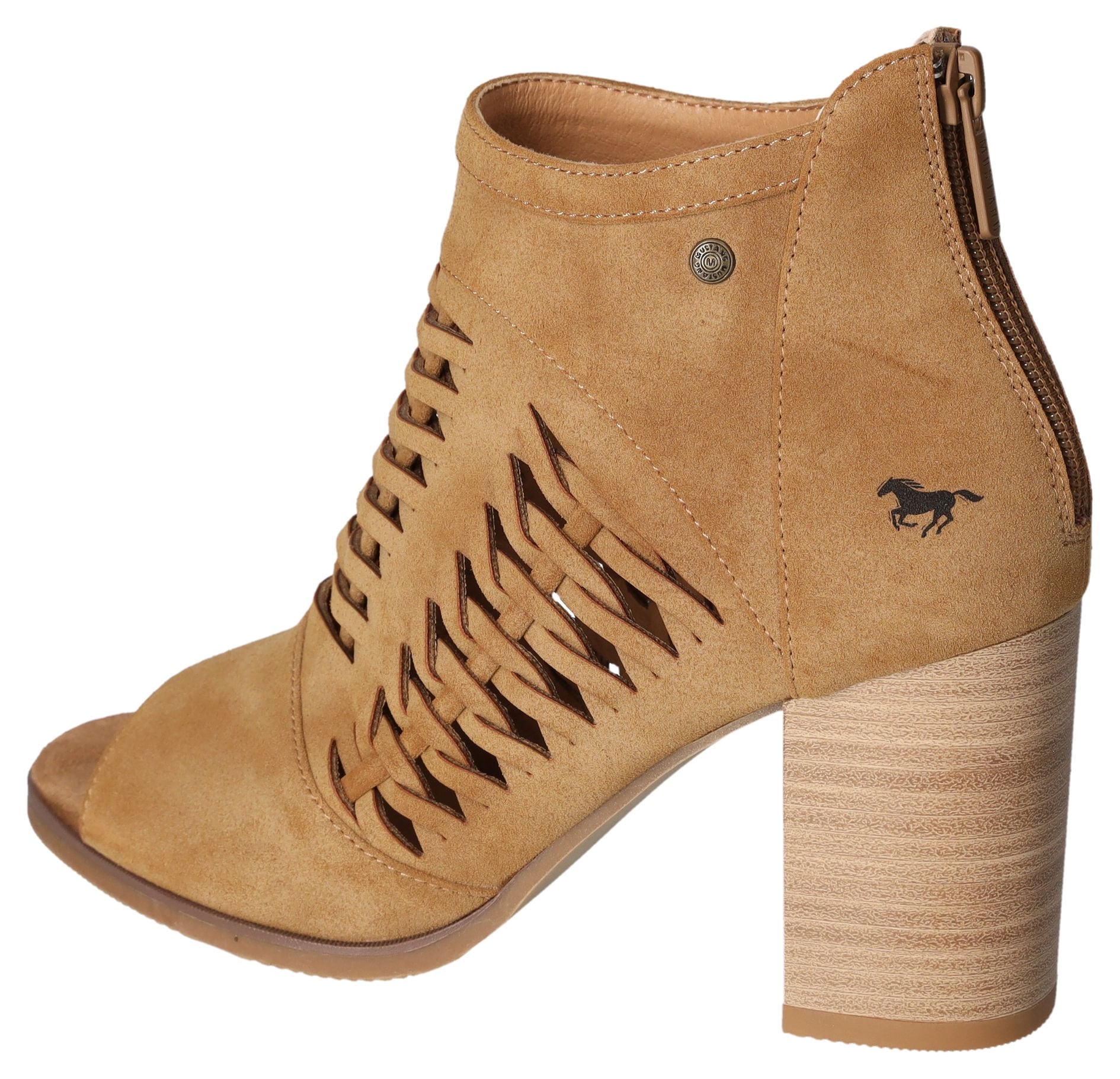 Mustang Shoes Sandalette  , Sommerschuh, Sandale, mit praktischem Fersenreissverschluss