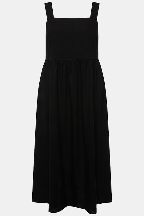 Kleid, Leinenmix, A-Linie, Taschen, ärmellos