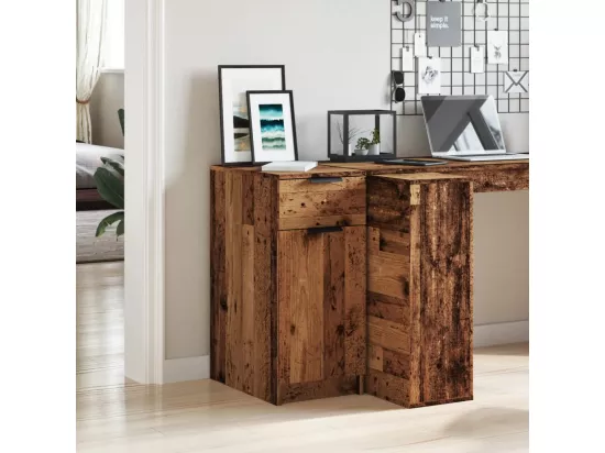 Armoire de bureau vieux bois 33x50x75 cm bois d'ingénierie