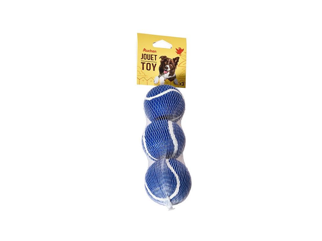 BOLA DE TÉNIS AUCHAN 3UN DIAM 6.25CM