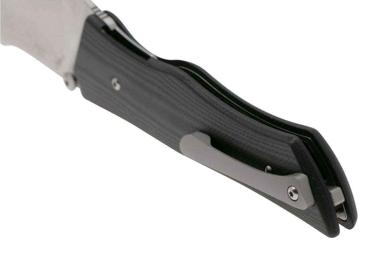 Artisan Cutlery Ahab 1851P-BK, Sand Polished AR-RPM9, Black G10 zakmes