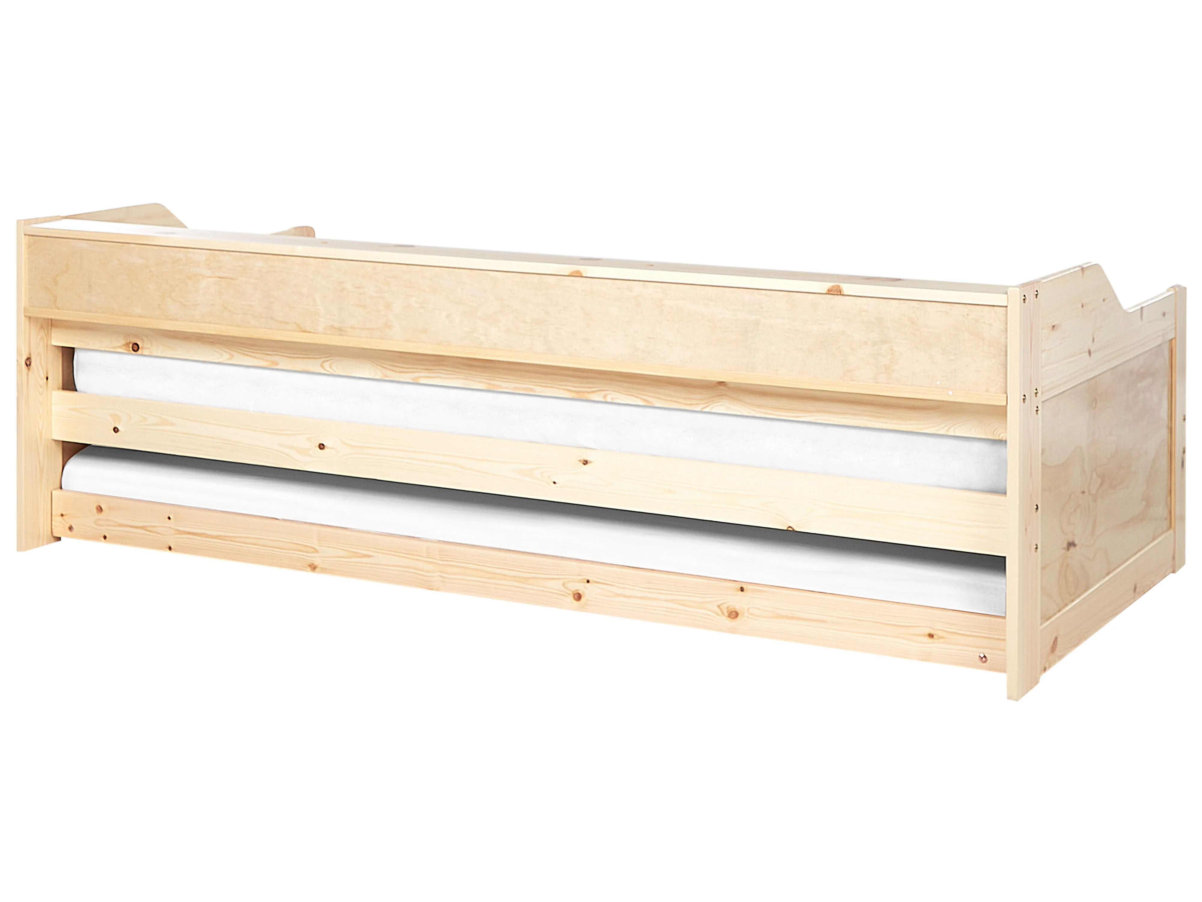 Onderschuifbed Dennenhout EDERN 90 x 200 cm Lichtbruin