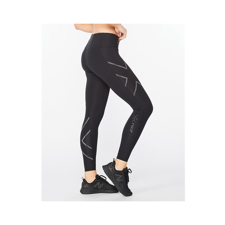 2XU Lgt Speed Mid-Rise Comp Tight Women Black/ Black Reflective