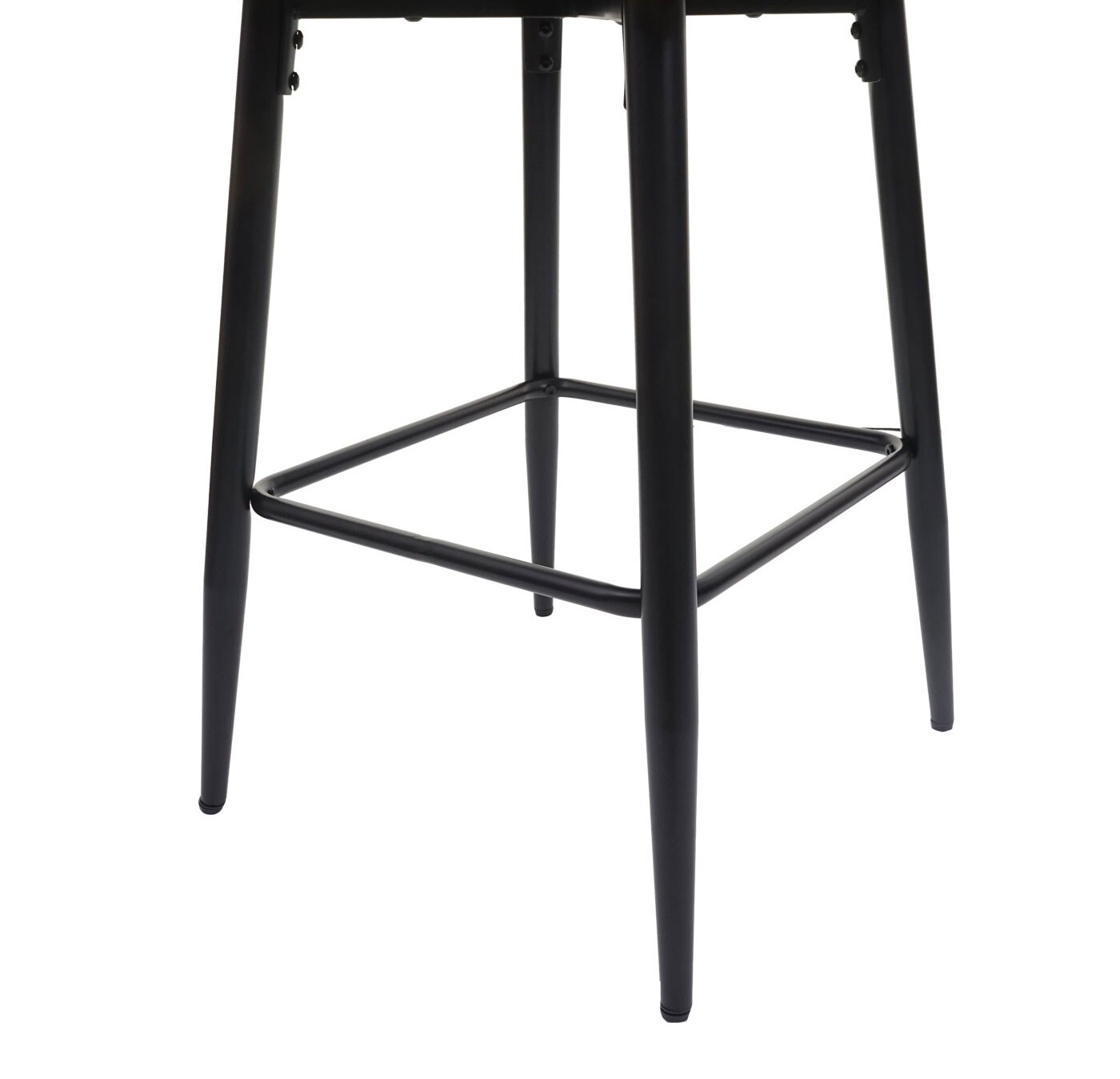 2er-Set Barhocker MCW-H93, Barstuhl Tresenhocker, Fußablage Metall ~ Stoff/Textil hellgrau