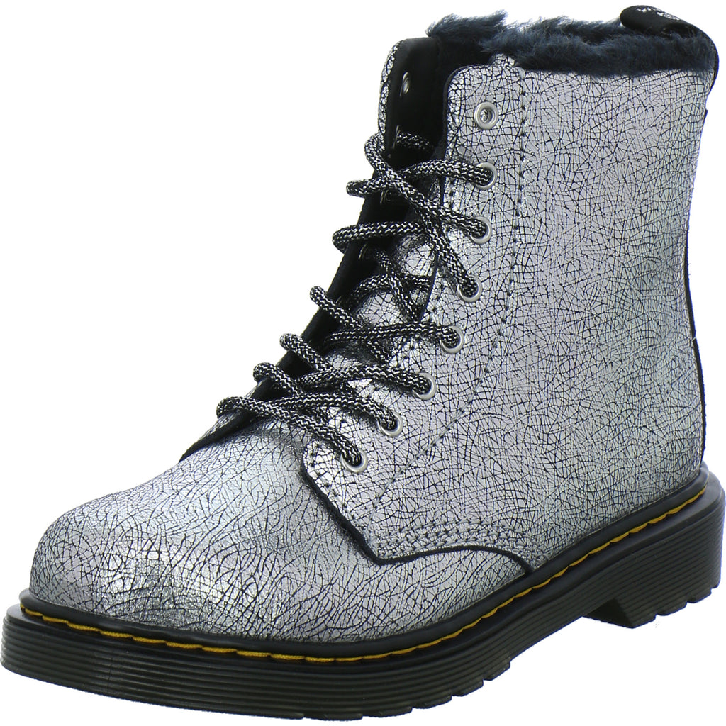 Dr. Martens Winterschuhe Mädchen 1460 Serena Junior Silber