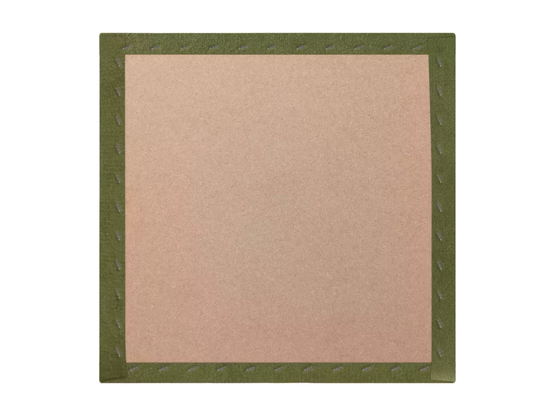 DHOME Lot de 6 Panneaux Rembourrés en Tissu Aqualine Autocollants pour Mur Acoustiques Absorbants Protection contre les Chocs (Vert, 50x50cm, x6)
