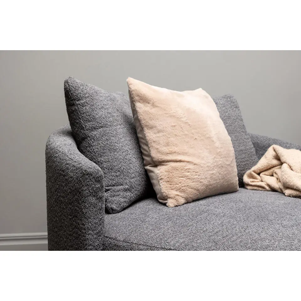 Loveseat Teddy Grijs - Zithoogte 40cm - 118x118x72cm - Kelso