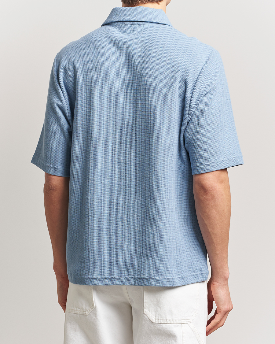 Filippa K Cotton Jersey Polo Air Blue