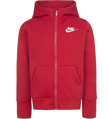 Nike Sweatset - Cardigan/Jogginghosen - Turnhalle Rot