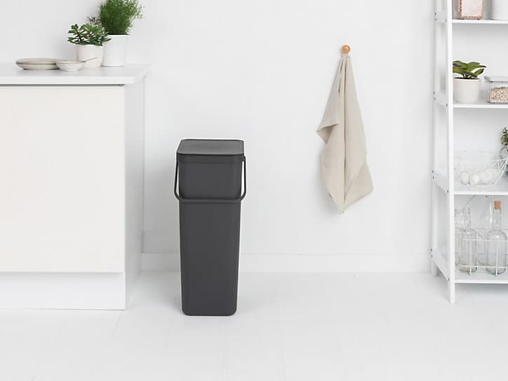 Poubelle de tri Brabantia Sort & Go 40 L gris