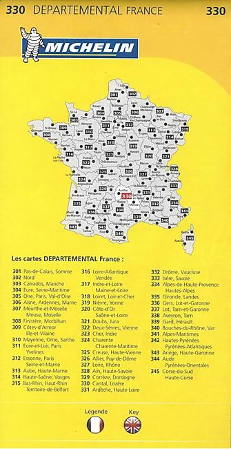 MICHELIN - 330 CANTAL LOZERE