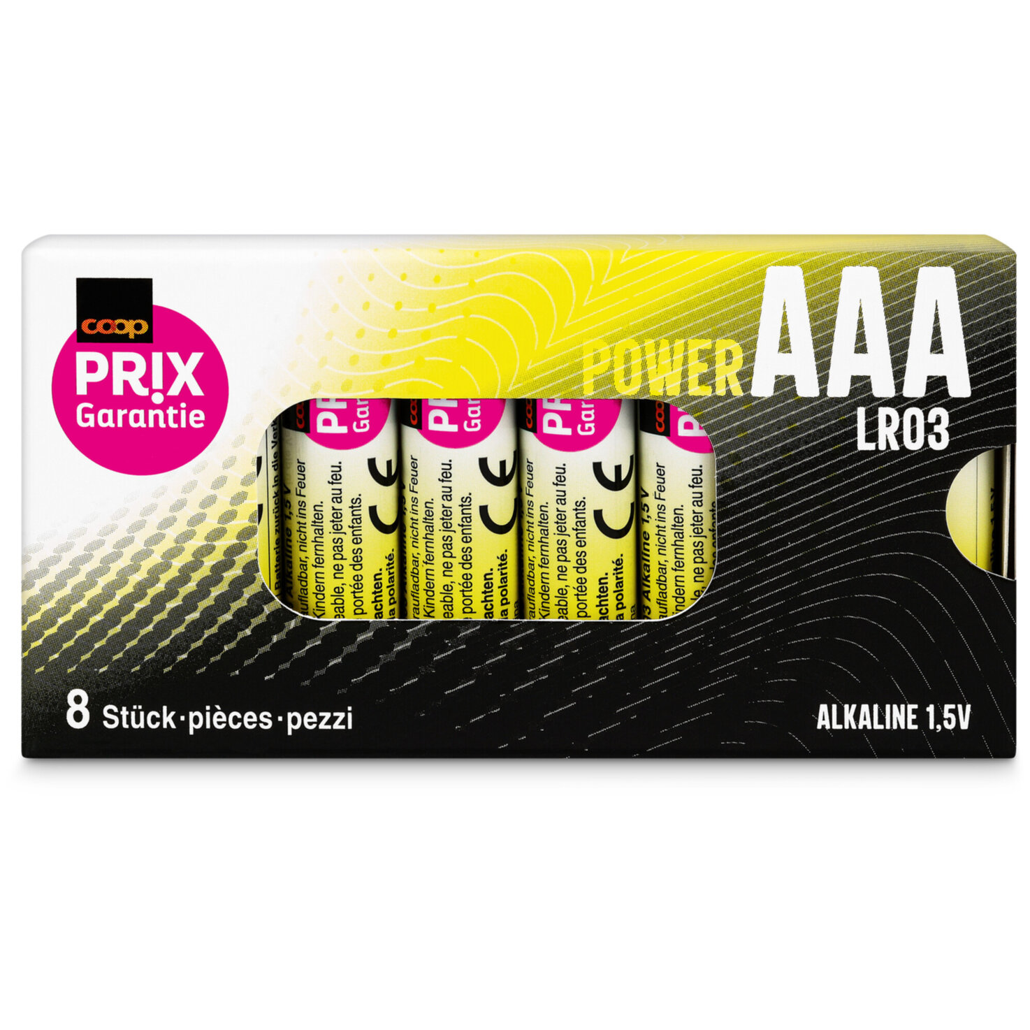 Prix Garantie Batterien AAA 8 Stück