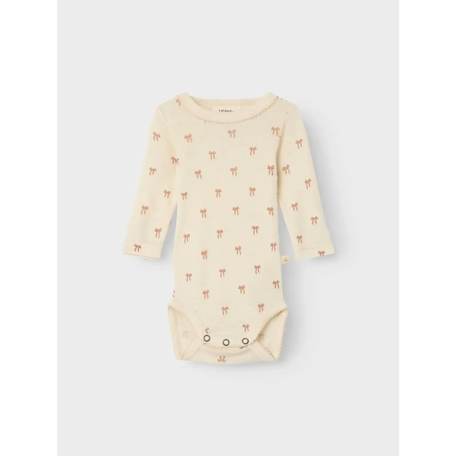 Lil ' Atelier | NBFNALU LS WO/MO SLIM BODY LIL NOOS | Turtledove Melange