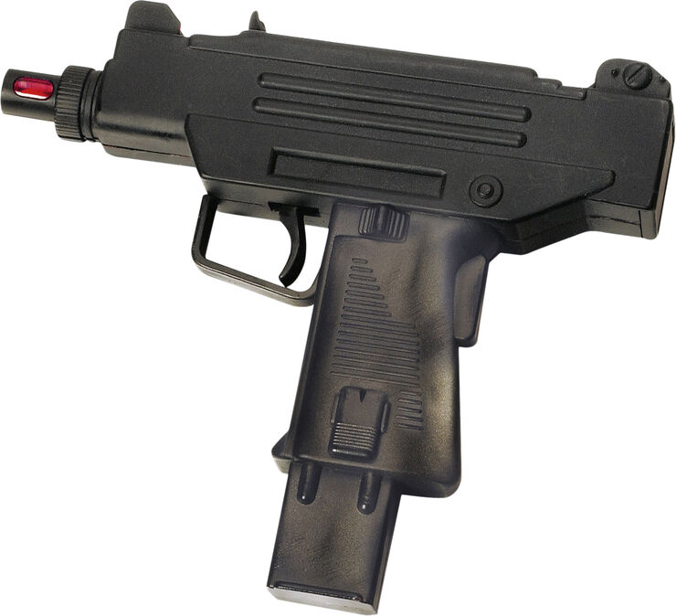 Gunman Police SWAT UNIT ELEKTRONISK UZI Sort