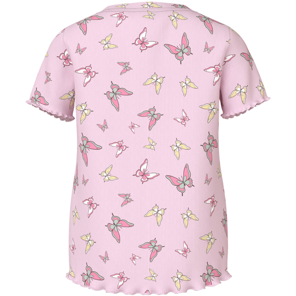 Køb Name It Cradle Pink Butterflies Nmfvemma Aop Ss Slim Top