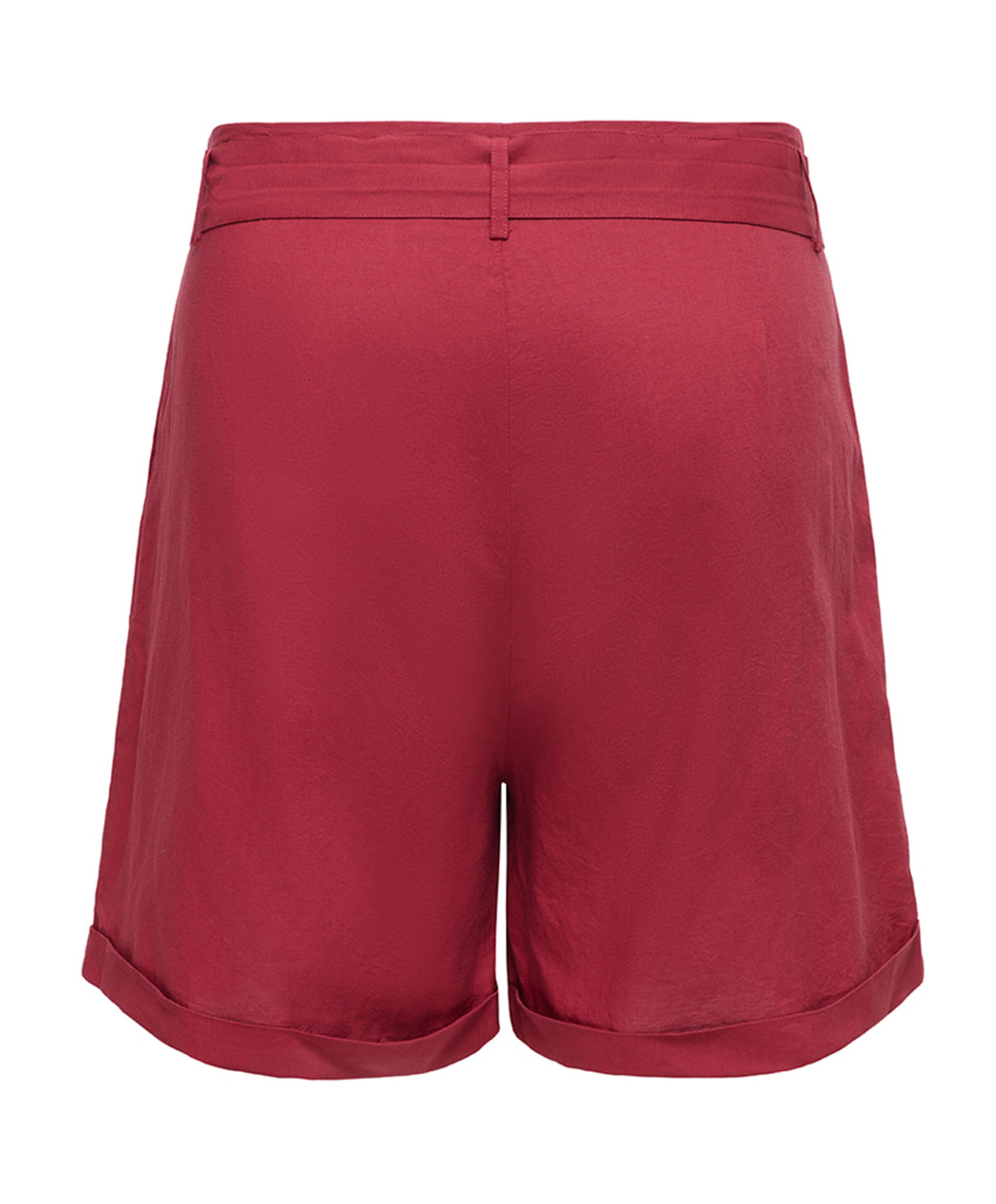Only Carmakoma CARISOLA HW BELT PNT dames korte broek rood