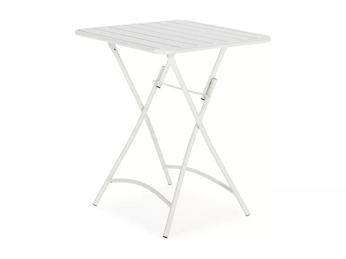 Ensemble Bistro de jardin Perla 3 Pièces Blanc, Table et 2 Chaises