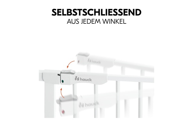 Hauck Türschutzgitter »Clear Step Autoclose 2 Weiss 75 cm - 80 cm« 1 Stk. tlg.