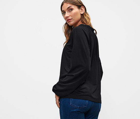 Blusenshirt mit Raffung