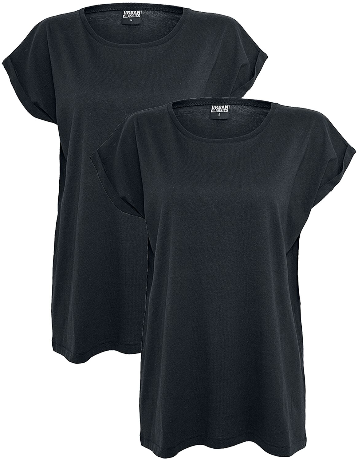 Lot de 2 T-Shirt Femme | Urban Classics T-Shirt Manches courtes