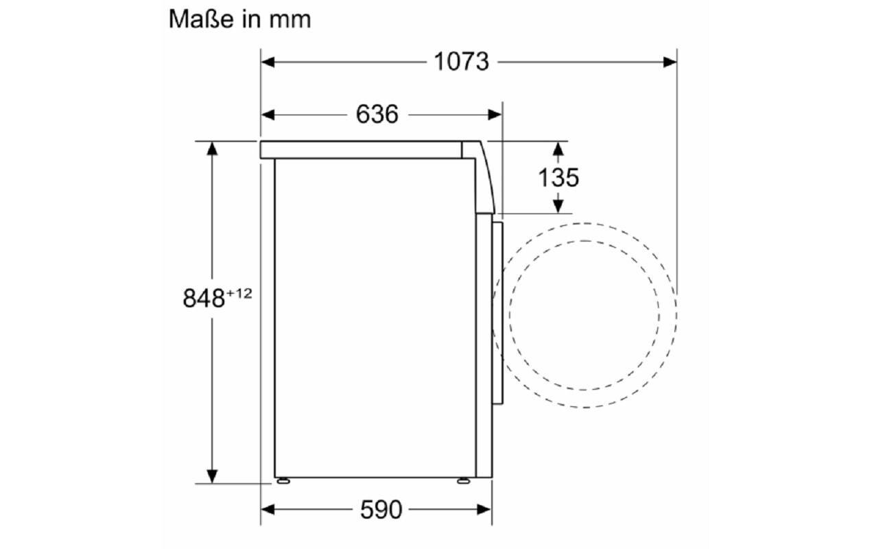 Waschmaschine WGG244ZJCH Links<br>Frontloader mit 9 kg Ladekapazität