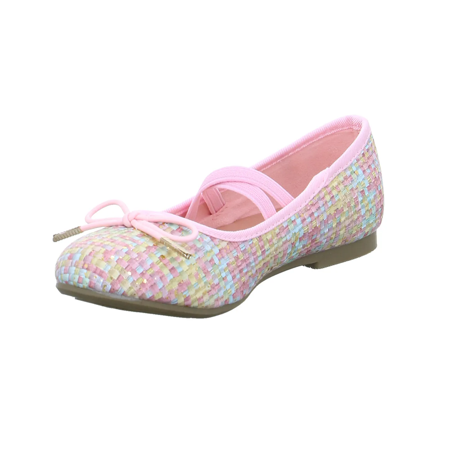 INDIGO Mädchen-Ballerina Multicolor Textil  Festlicher Schuh