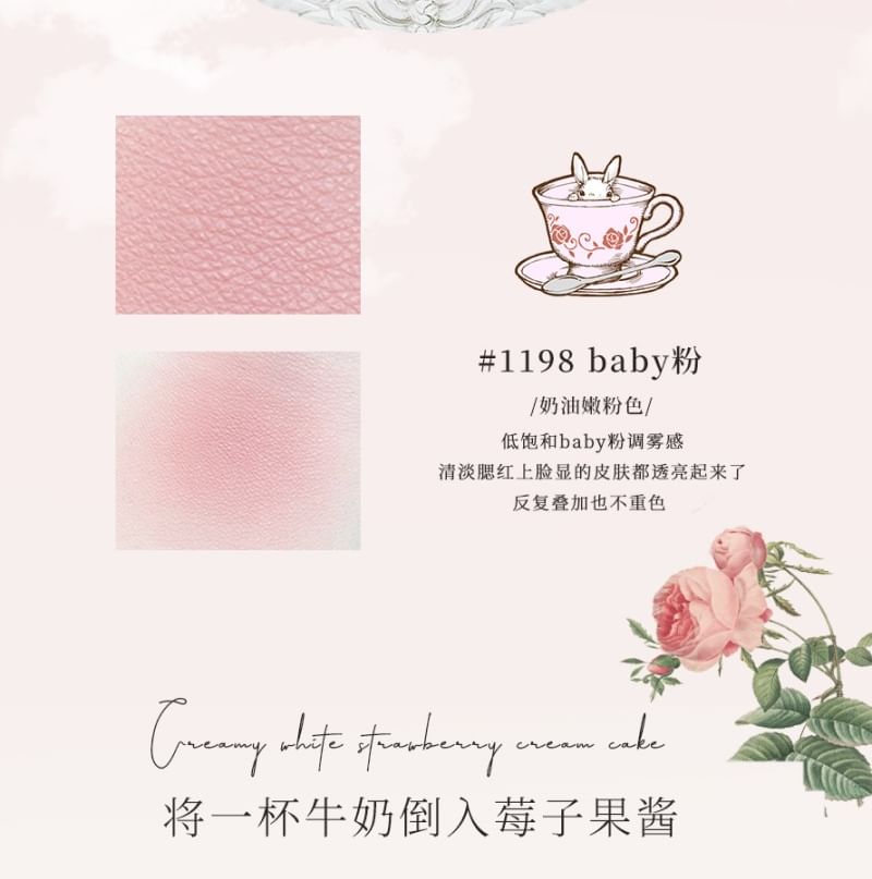CHEERFLOR - Angel Gallery Series Bunny Embossed Blusher - 2 kleuren