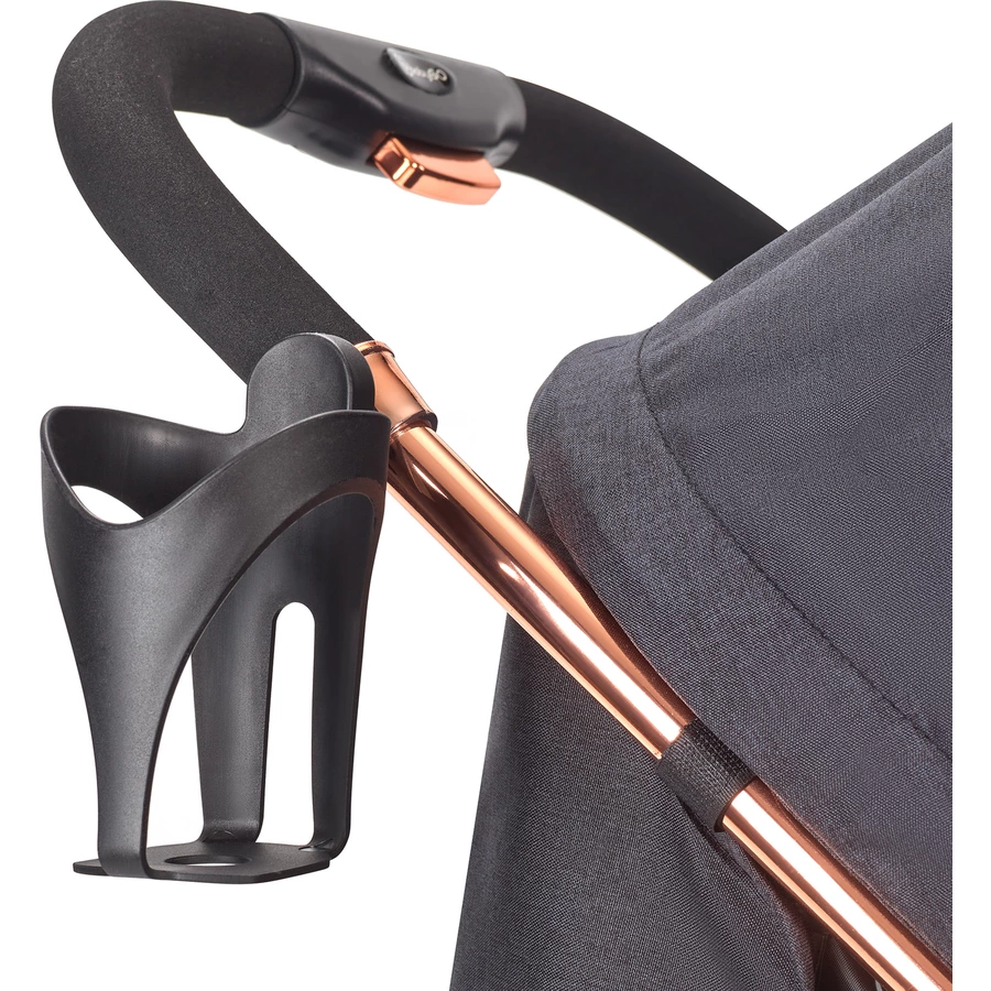babyGO Kombikinderwagen 3 in 1 Black Rosegold
