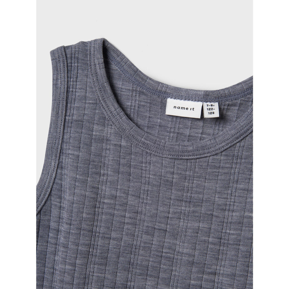 Køb Name It Folkstone Gray Nkmwang Uld Needle Tank Top