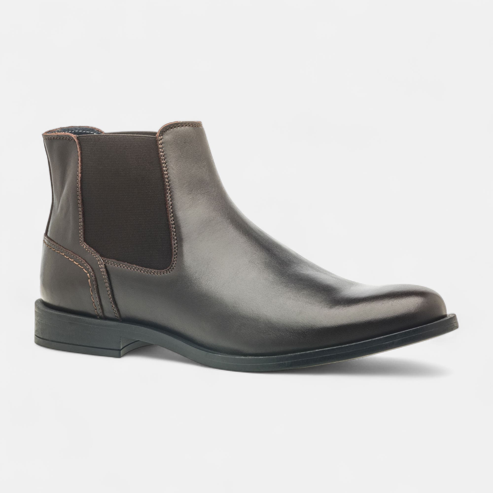 Boots chelsea Homme en cuir marron