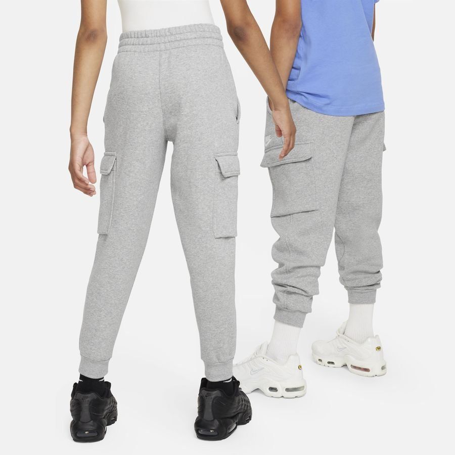 Nike Sportswear Club Fleece Big Kid DK GREY HEATHER/BASE GREY/WHITE