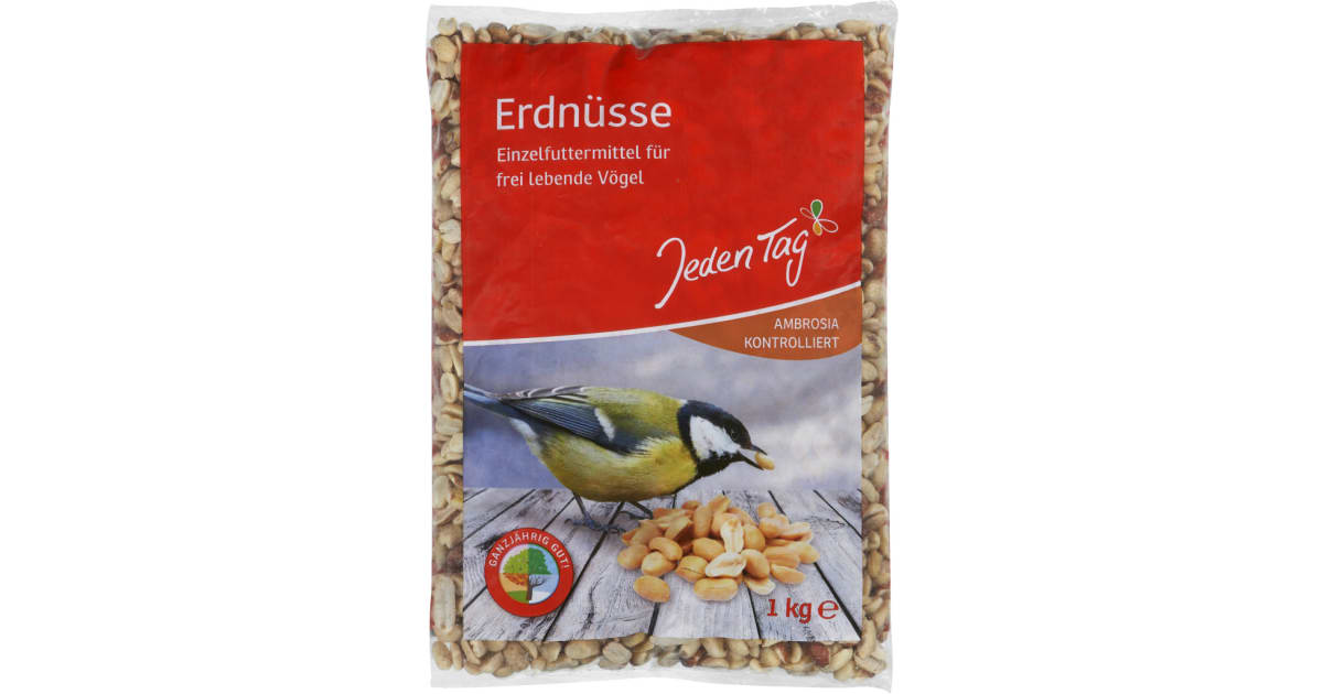 Jeden Tag Erdnüsse Futtermittel Vögel
