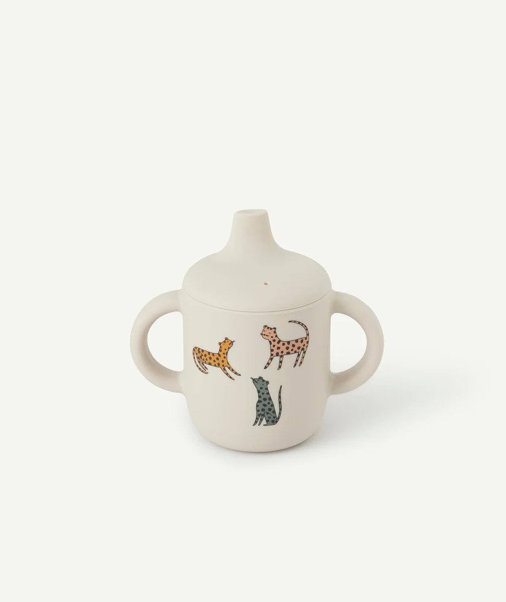LIEWOODTASSE APPRENTIS 150ML EN SILICONE MOTIFS LÉOPARDS