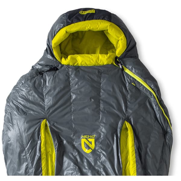 Sac de couchage NEMO EQUIPMENT EQUIPMENT KAYU MENS 30 REG DARK GREY/LIGHT GREEN