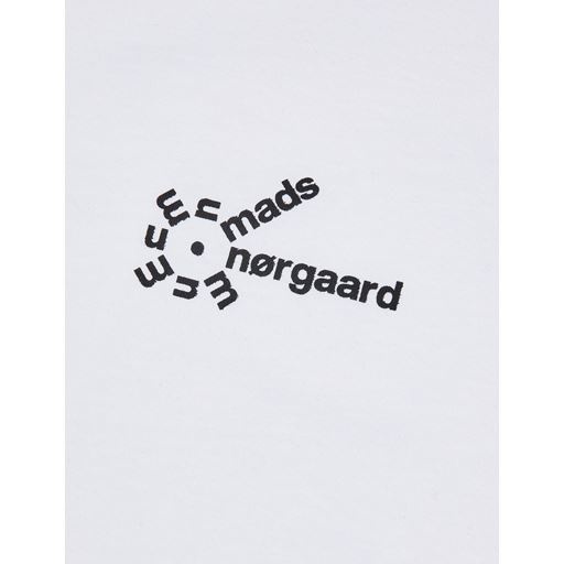 Mads Nørgaard Chest Print T-shirt, White, XXL