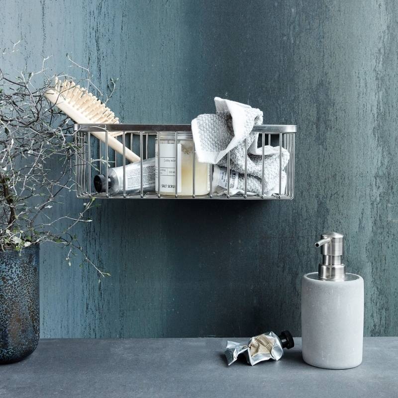 House Doctor Bath Basket - Silver