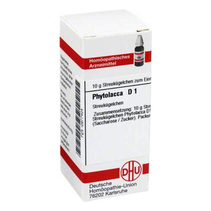 DHU Phytolacca D 1 Globuli, 10 g