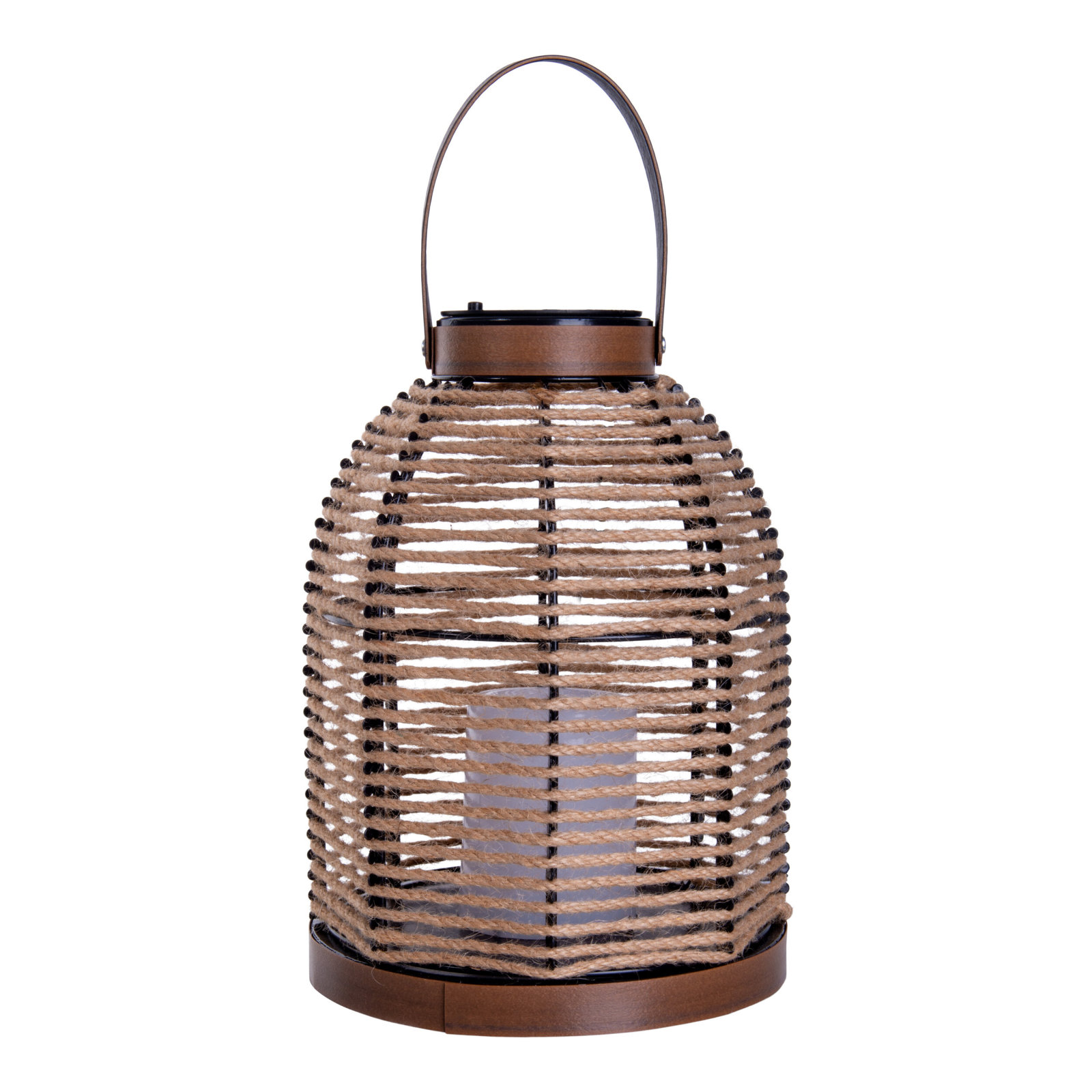 LED-Solarleuchte KORBINIAN - natur - 21x29 cm