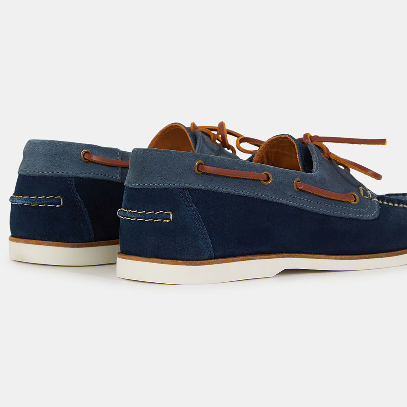 Comptoir GL Chaussures bateau en Cuir bleu marine
