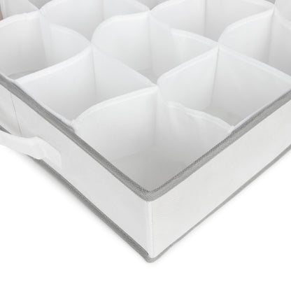 Organisateur de tiroir 16 compartiments Life blanc et gris