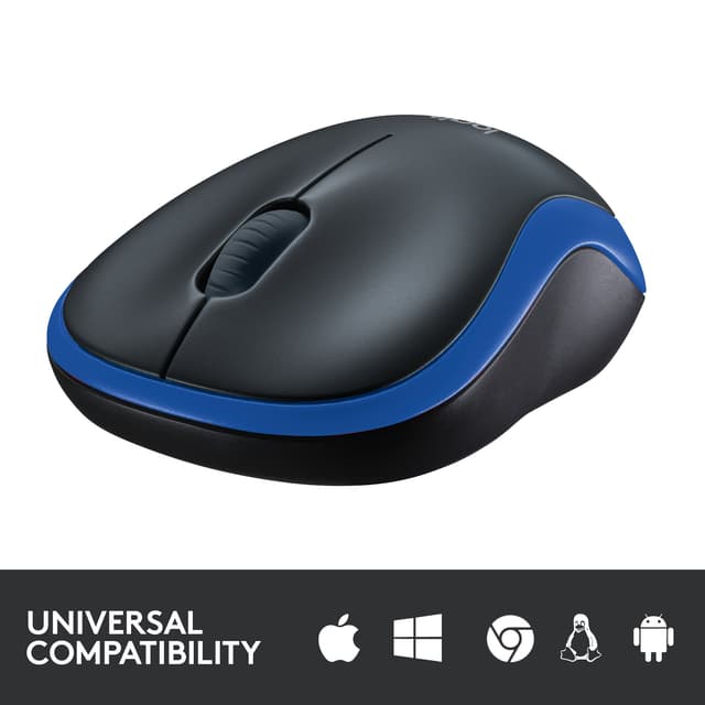 Logitech Trådløs Mus M185 (Blå)